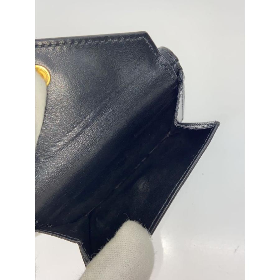 PRADA◇3つ折り財布/レザー/BLK/レディース/1MH021// : セカンド