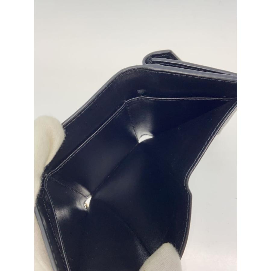 【美品】PRADA プラダ 三つ折り財布 サフィアーノ 1MH021 PRADA◇3つ折り財布/レザー/BLK/レディース/1MH021// : セカンド