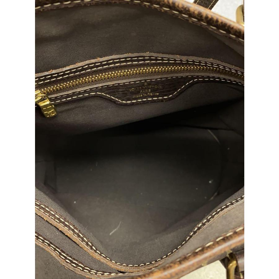 LOUIS VUITTON◇バケットPM_モノグラム・ミニ・ラン_BRW/キャンバス