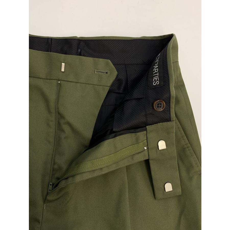 WACKO MARIA / DOUBLE PLEATED CHINO TROUSERS/スラックスパンツ/S/ポリエステル/カーキ WACKO MARIA◇DOUBLE PLEATED CHINO TROUSERS/スラックスパンツ/S