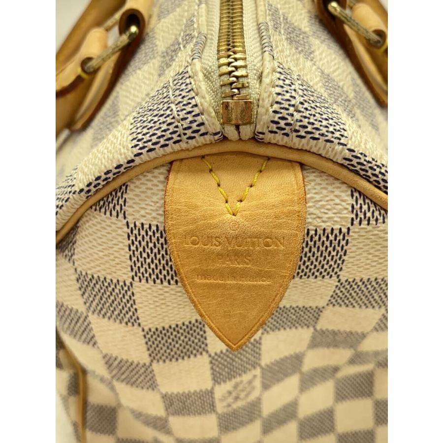 LOUIS VUITTON◇スピーディ30_ダミエ・アズール_WHT/PVC/WHT