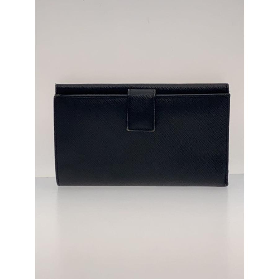 Salvatore Ferragamo◇長財布/ガンチーニクリップ/BLK/レディース/使用 