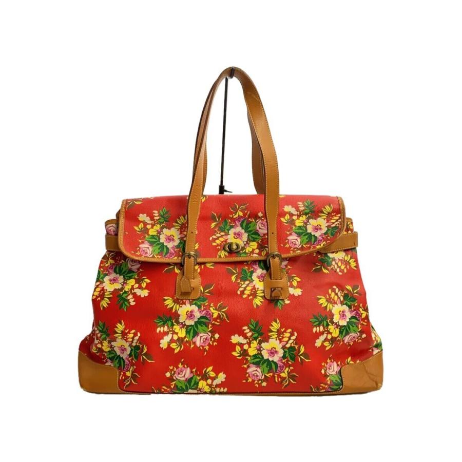 KENZO オールド ケンゾー 花柄 PVC レザー ショルダーバッグ