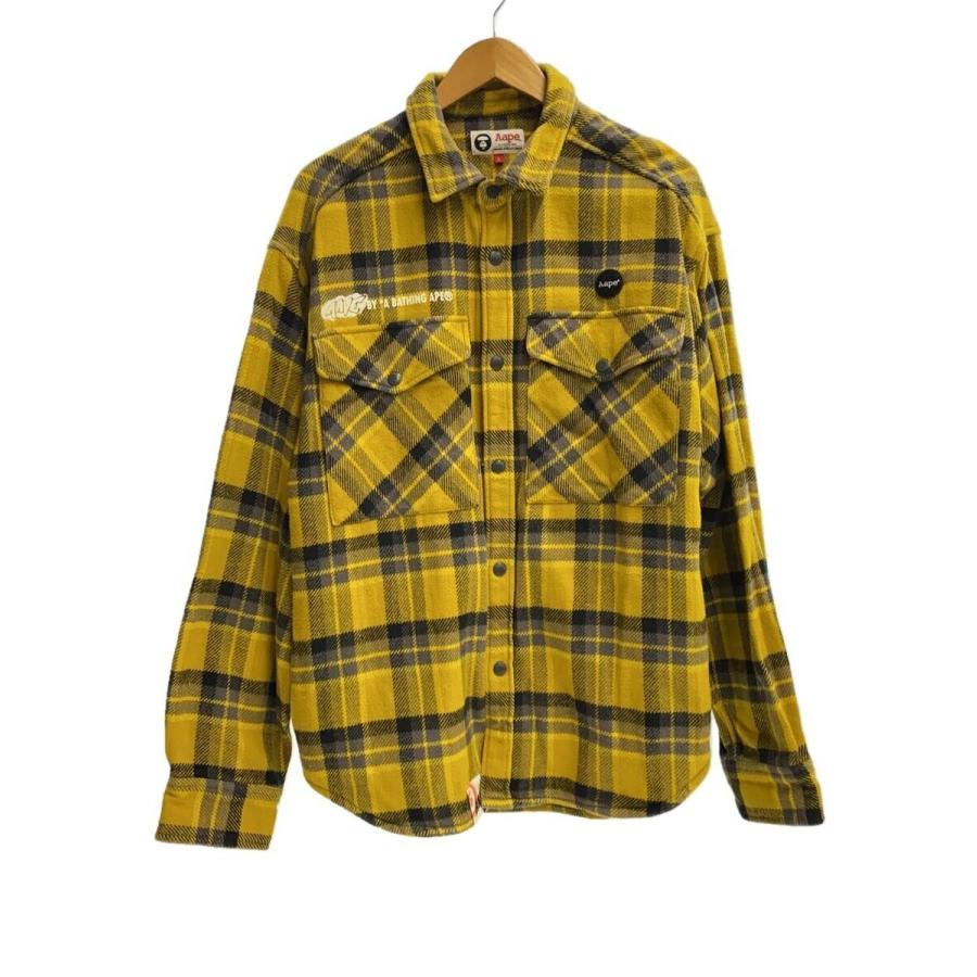 AAPE BY A BATHING APE◇ジャケット/L/コットン/YLW AAPE BY A BATHING APE◇ジャケット/L/コットン/YLW