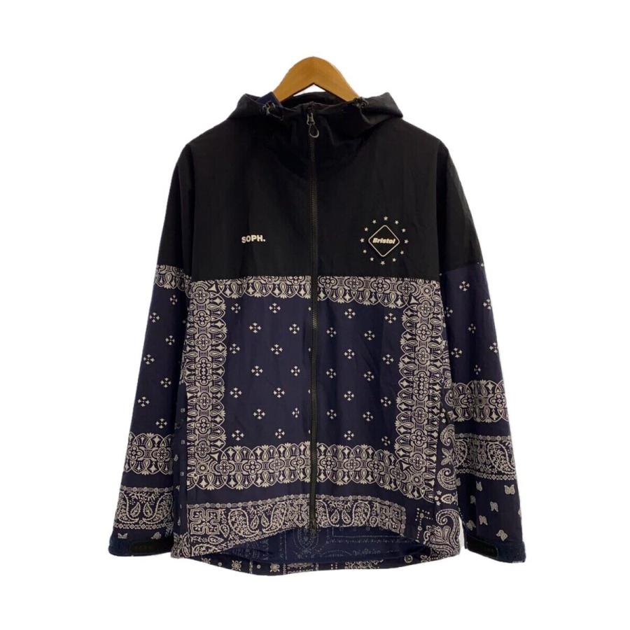 FC REAL Bristol M ネイビー フード付きジャケット　ナイロン 新品 未使用】F C Real Bristol ブリストル 3LAYER WARM UP