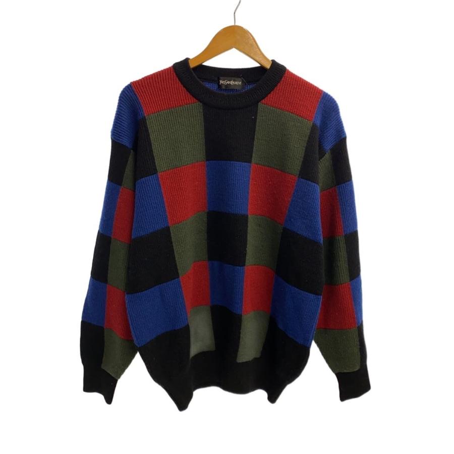 YVES SAINT LAURENT◇90s/カラーボックス/ニット・セーター(薄手