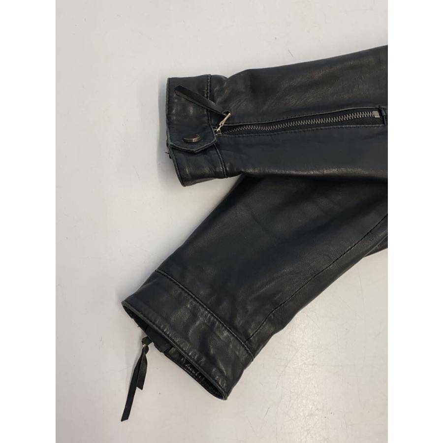 PS Paul Smith◇ダブルライダースジャケット/M/羊革/BLK/PP-MN-40155