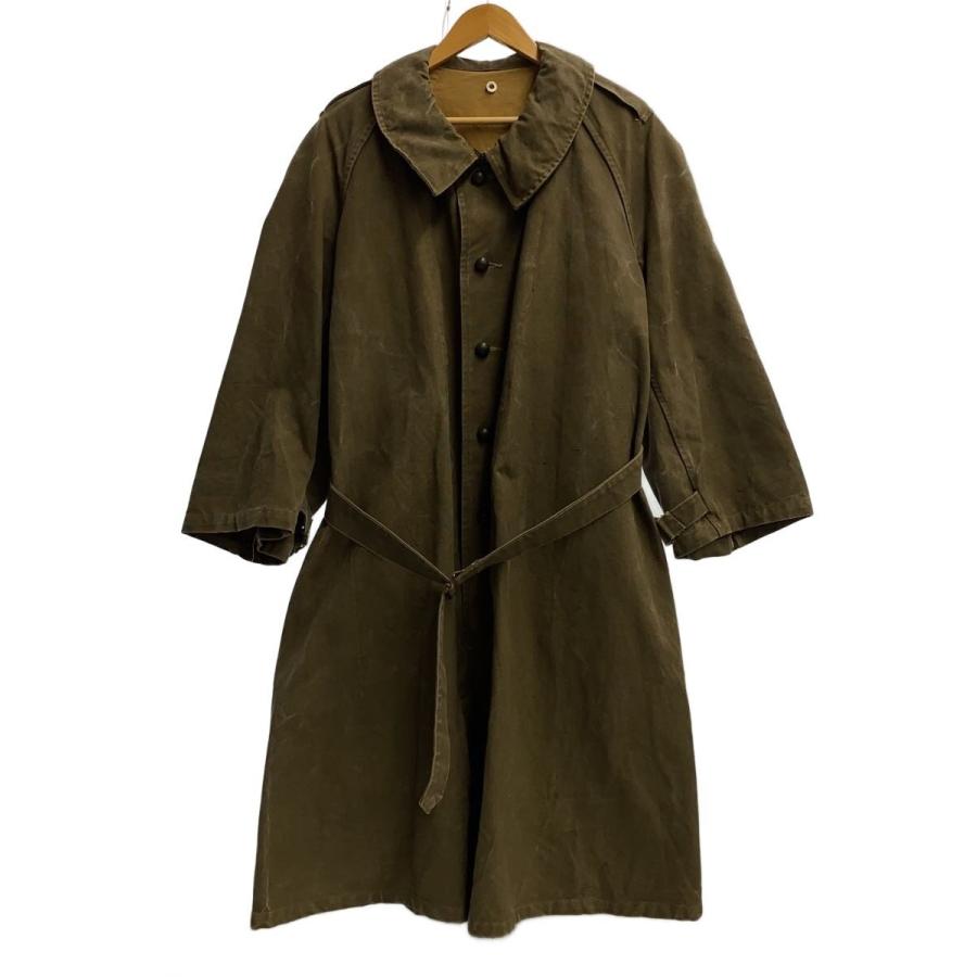 40s フランス軍 M-35  ミリタリー モーターサイクル コート FRENCH MILITARY◇40s/M-35/モーターサイクルコート/3/--/カーキ