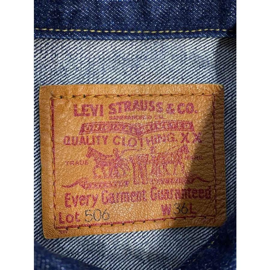 Levi's◇506/1st/復刻/BIGE/日本製/ボタン裏J02/90s/濃紺/Gジャン/36