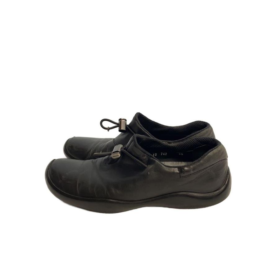 PRADA SPORT スニーカー スリッポン　ドローコード 37.5 PRADA SPORT◇スリッポン/ローカットスニーカー/6 1/2/ブラック/レザー