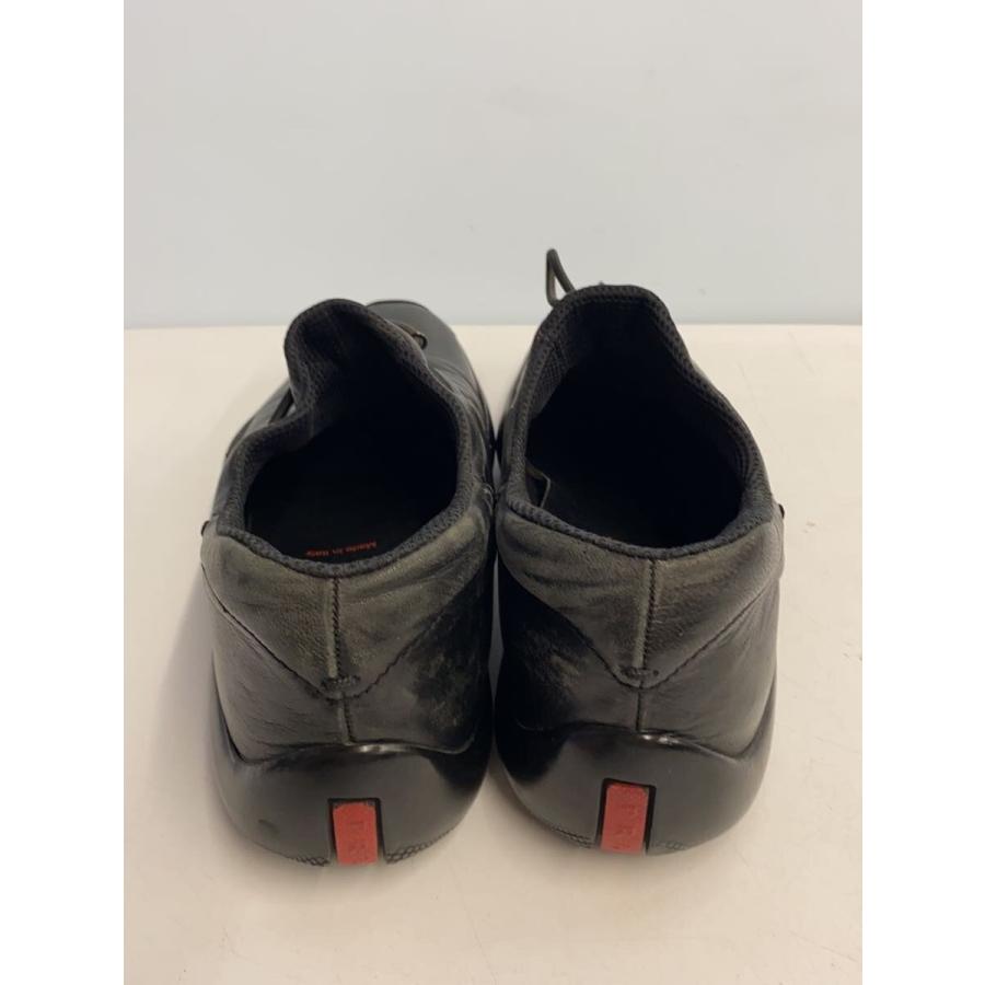 PRADA SPORT◇スリッポン/ローカットスニーカー/6 1/2/ブラック/レザー 