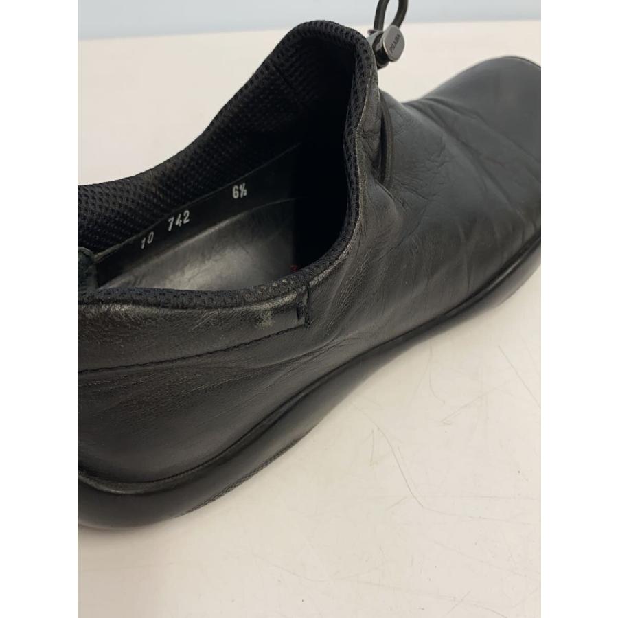 PRADA SPORT◇スリッポン/ローカットスニーカー/6 1/2/ブラック/レザー