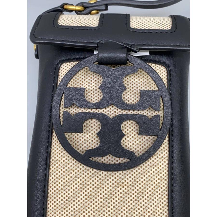 TORY BURCH◇ショルダーポーチ/スマホケース/レザー/BLK : セカンド 