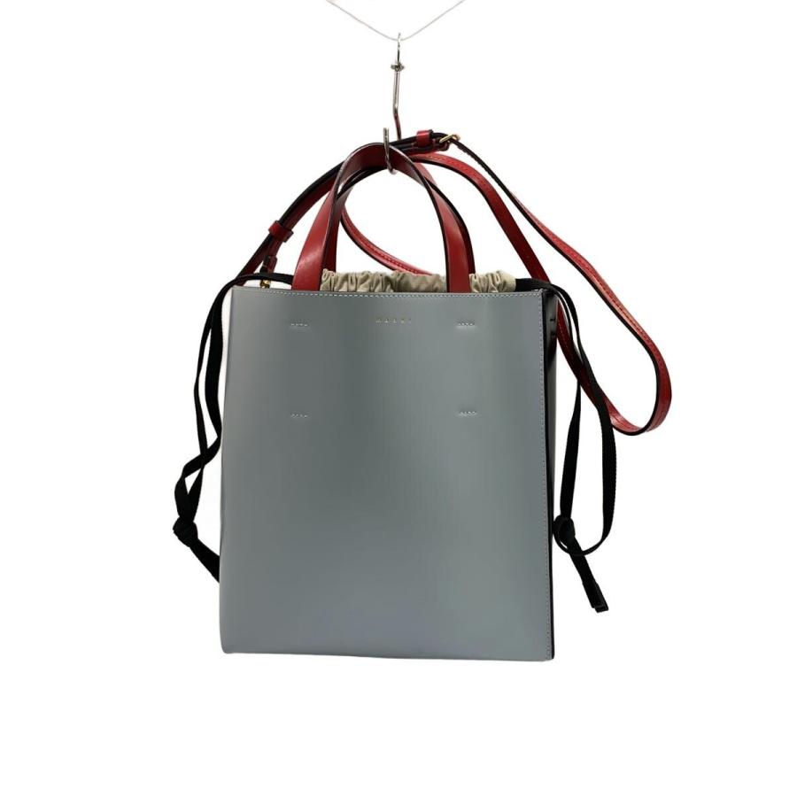 MARNI ミュゼオ 2way レザー トートバッグ ショルダーバッグ MARNI◇museo/2Wayショルダーバッグ/レザー/BLU/SHMPV01TY0 LV639