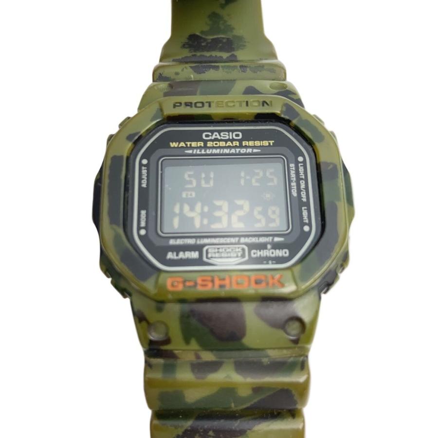 CASIO◇クォーツ腕時計・G-SHOCK/デジタル/ラバー/KHK/KHK : セカンド