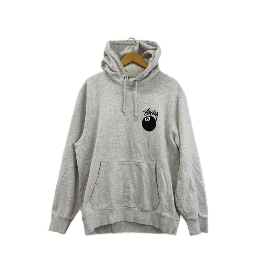 Stussy 8ボール パーカー STUSSY◇8ボール/パーカー/L/コットン/GRY/プリント// : セカンド
