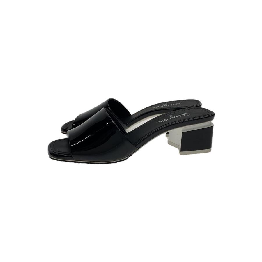 CHANEL◇サンダル/35/BLK/G38689 Y55660 K3719 : セカンドストリート