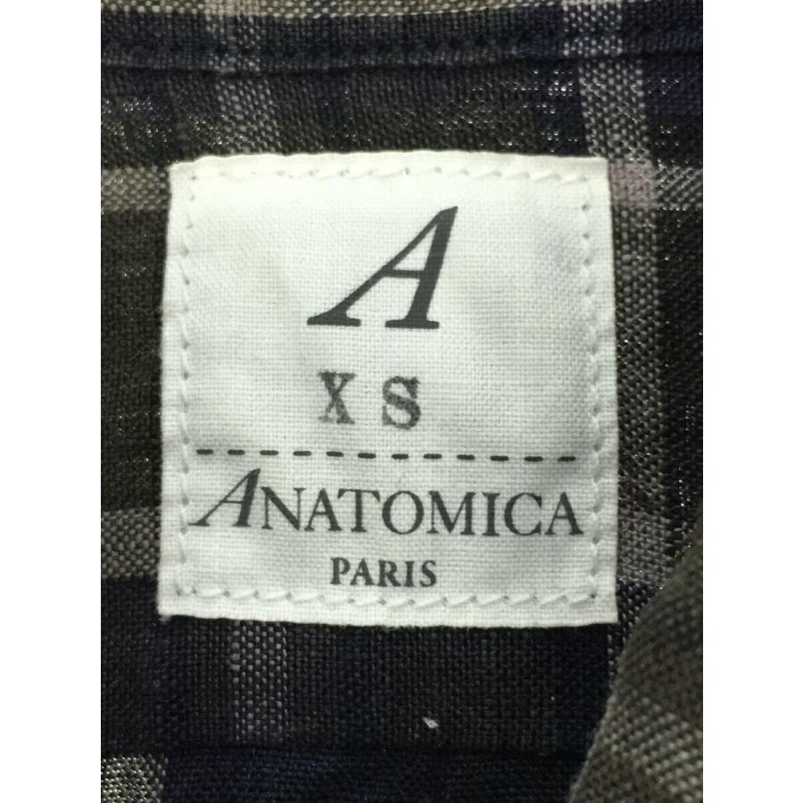 ANATOMICA◆半袖シャツ/XS/リネン/BLU/チェック｜ssol-shopping｜03