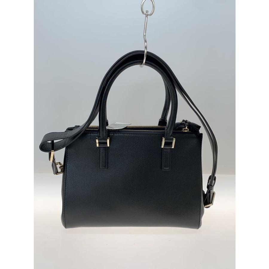 ANYA HINDMARCH◇ショルダーバッグ/レザー/BLK : セカンドストリート