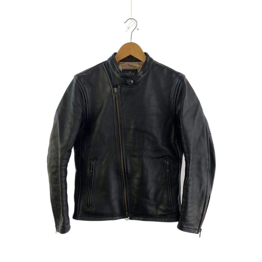【値下げ中】KADOYA シングルライダースジャケット M KADOYA◇シングルライダースジャケット/S/レザー/BLK : セカンド