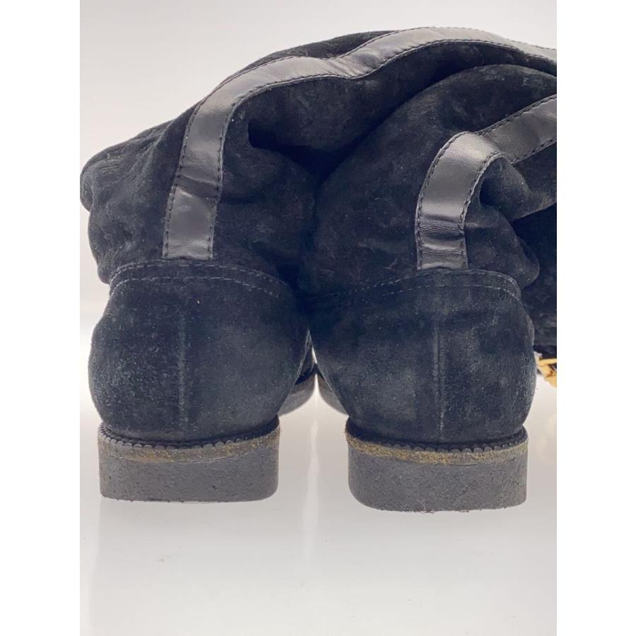 LOUIS VUITTON◇ロングムートンブーツ/37.5/BLK/スウェード : セカンド 