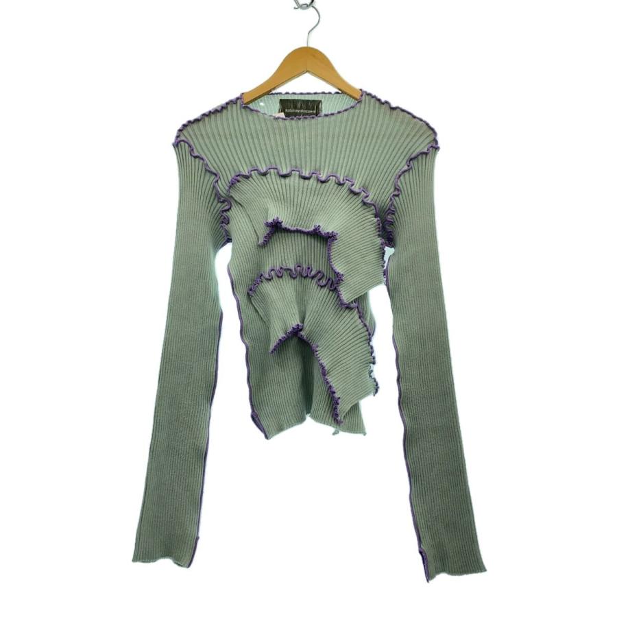 kotohayokozawa◇ニット・セーター(薄手)/--/ポリエステル/GRN/無地