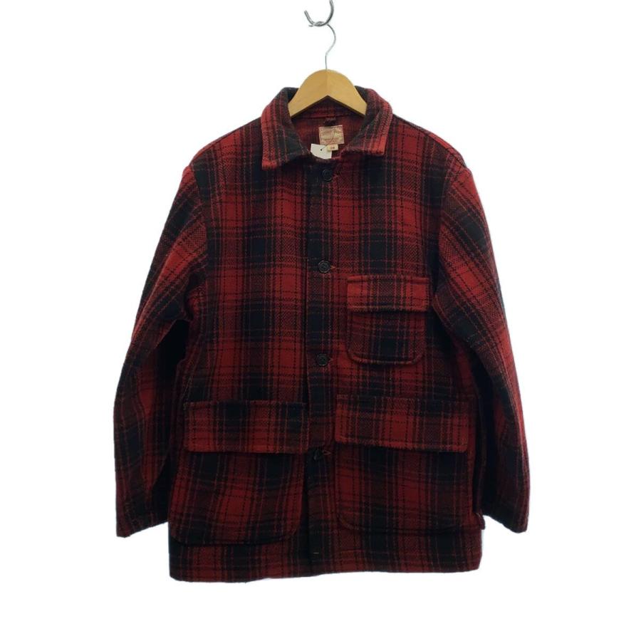 warehouse ハンティングジャケット WAREHOUSE◇ハンティングジャケット/38/ウール/RED/チェック