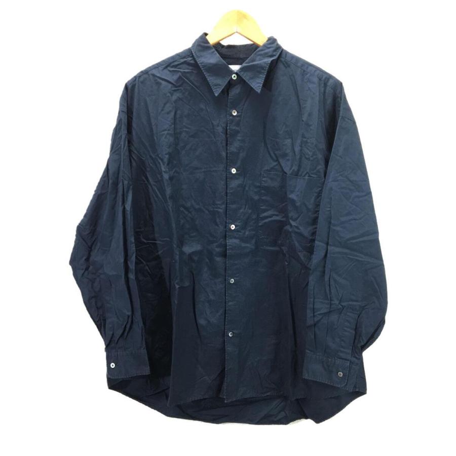 Graphpaper◇Oversized Regular Collar Shirt/長袖シャツ/FREE/NVY