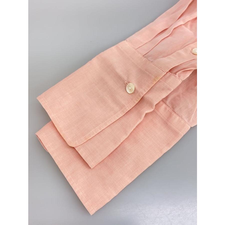 AURALEE◇HARD TWIST FINX ORGANDY SHIRT/長袖シャツ/1/コットン/PNK