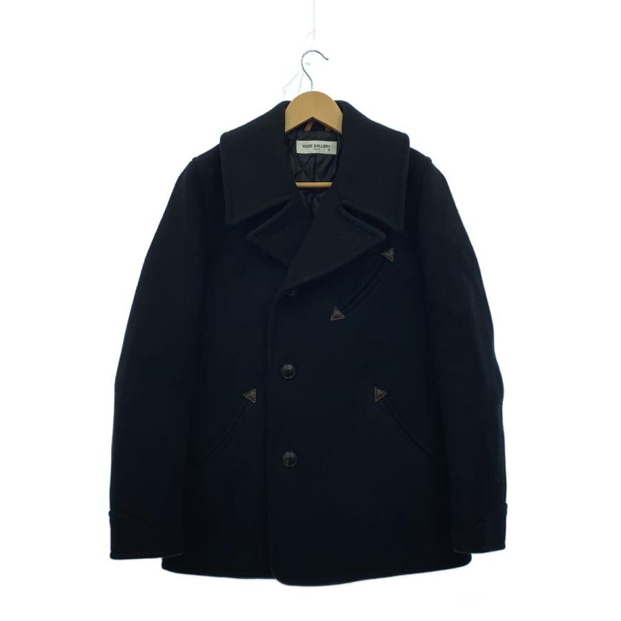 RUDE GALLERY ブラック ピーコート RUDE GALLERY◇ピーコート/3/ウール/BLK : セカンドストリートYahoo!店