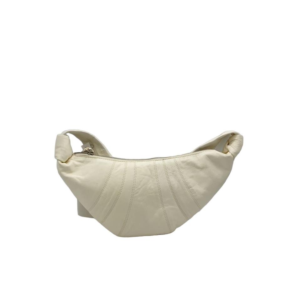 LEMAIRE◇ショルダーバッグ/--/WHT/small croissant bag/汚れ有