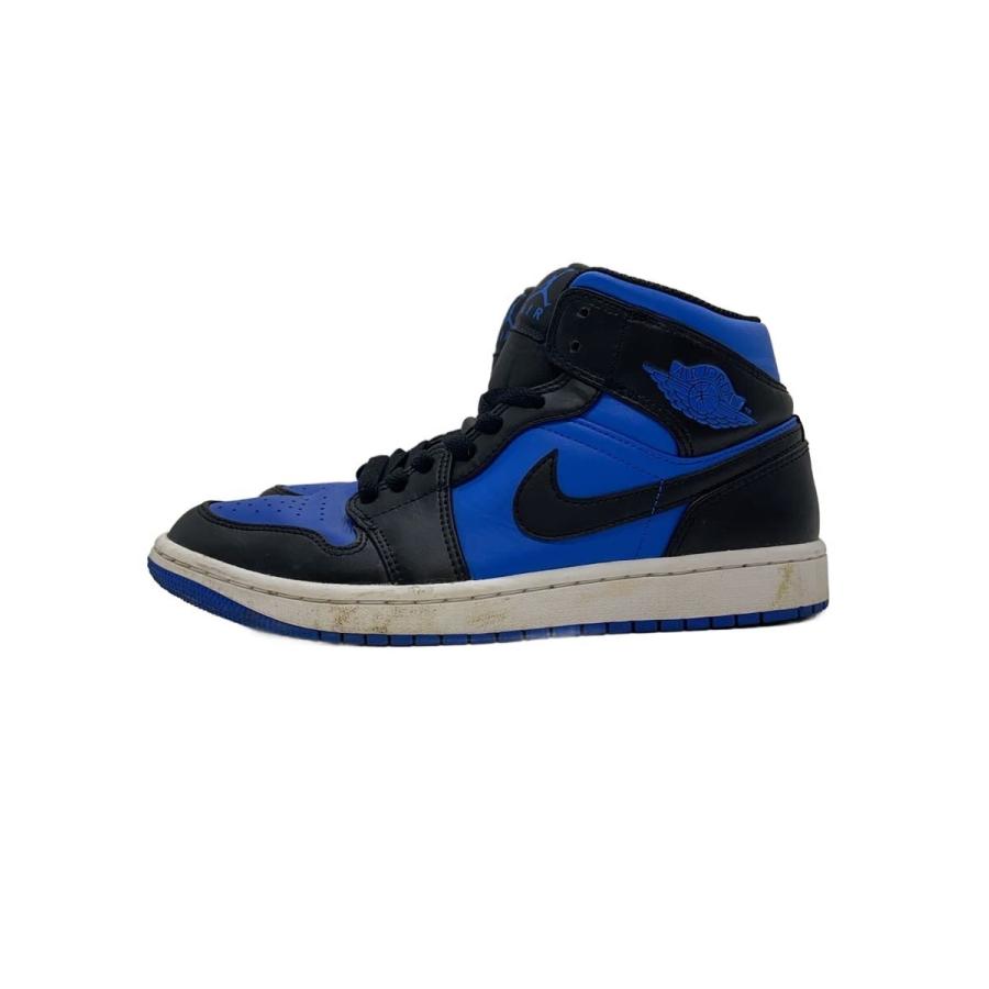 NIKE◇AIR JORDAN 1 MID_エア ジョーダン ミッド/25cm/BLU