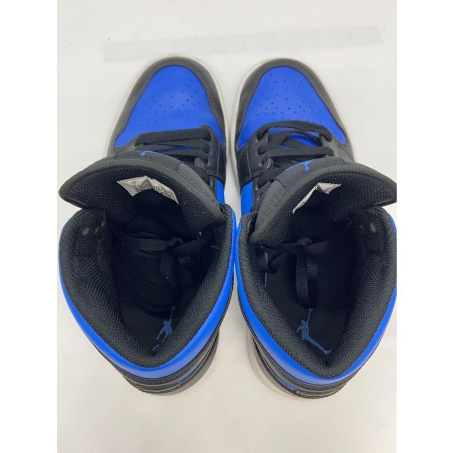 NIKE◇AIR JORDAN 1 MID_エア ジョーダン ミッド/25cm/BLU