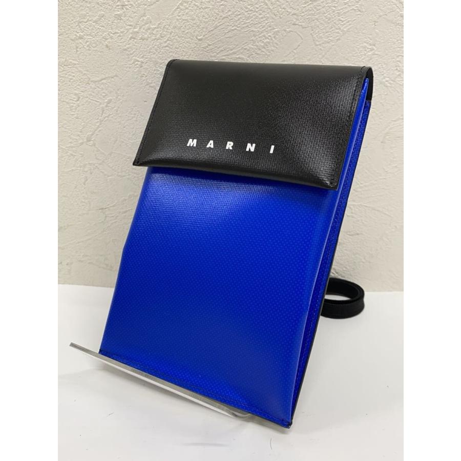 MARNI◇23AW/スマホショルダーバッグ/PVC/BLU/TEMI0004A4 P3572