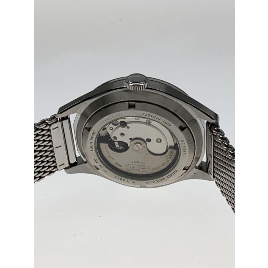 CITIZEN◇クォーツ腕時計/アナログ/ステンレス/WHT/SLV/8200-S124573