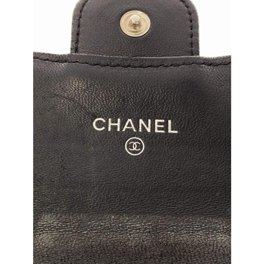 CHANEL◇カードケース/レザー/BLK/レディース : セカンドストリート