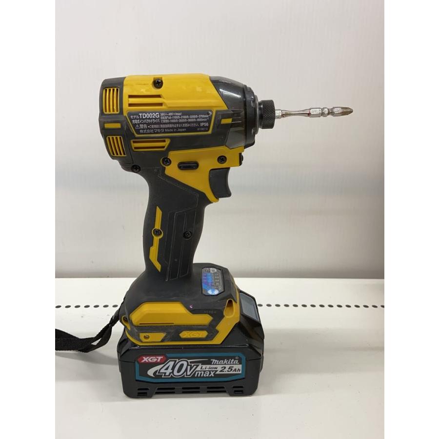 makita◇インパクトドライバー TD002GDXFY バッテリBL4025・充電器