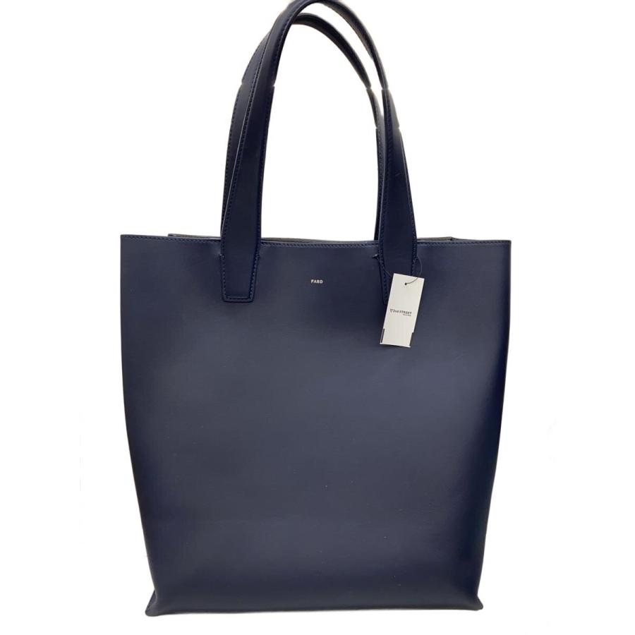 FARO◇トートバッグ/レザー/NVY : セカンドストリートYahoo!店 - 通販
