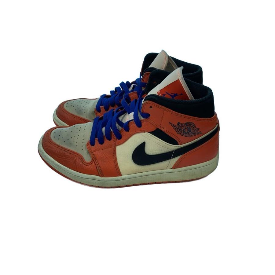 NIKE◇AIR JORDAN 1 MID SE/エアジョーダン1ミッドSE/オレンジ/852542 