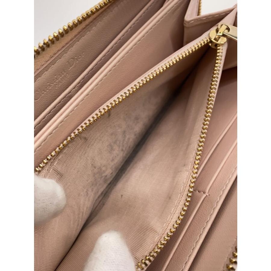 Christian Dior◇Lady Dior Voyageur/長財布/カナージュ/レザー