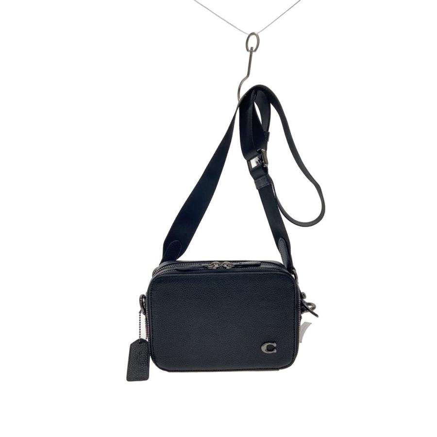COACH◇チャーター_クロスボディ19_ショルダーバッグ/レザー/BLK/CR782