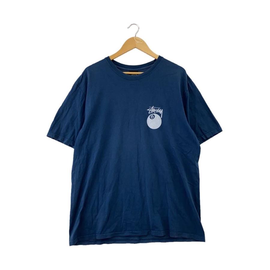 STUSSY◇Tシャツ/8ボール/L/コットン/BLU// : セカンドストリートYahoo