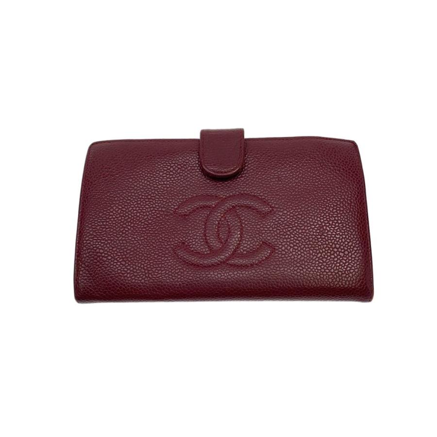 シャネル　二つ折り財布　ウォレット　レザー CHANEL◇2つ折り財布/レザー/BRD/レディース : セカンドストリート
