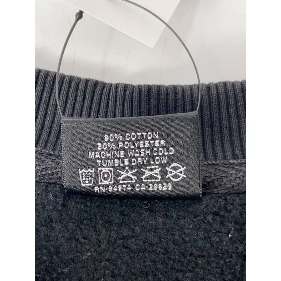STUSSY◇スウェット/L/コットン/ブラック/無地/118448/ステューシー
