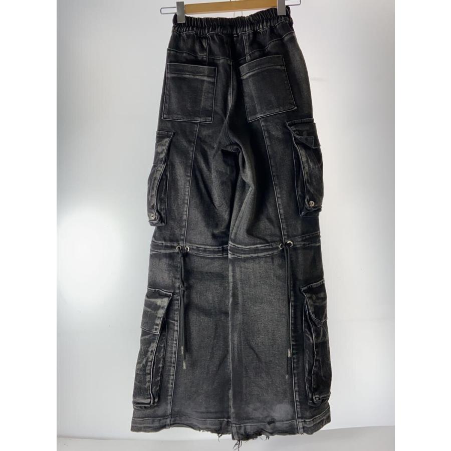GUAPI◇IRON GREY CARGO DENIM/カーゴパンツ/28/コットン/BLK/無地 