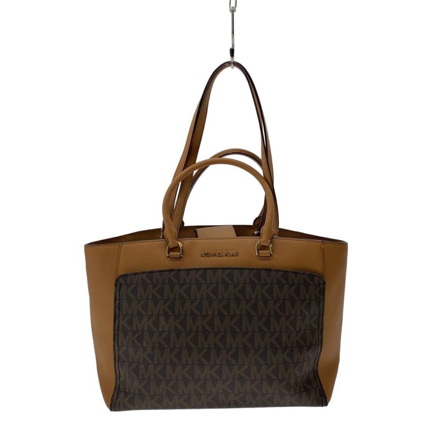 MICHAEL KORS◇2wayトートバッグ/モノグラム/PVC/BRW/総柄/35S8GY3T7B