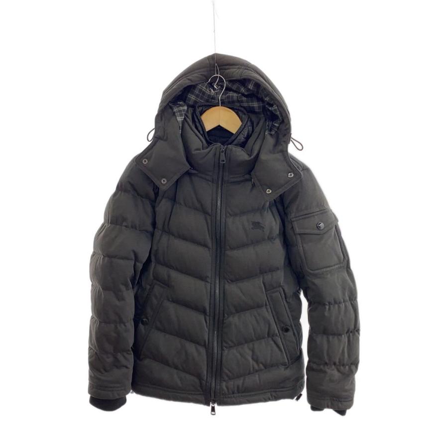 BURBERRY BLACK LABEL◇ダウンジャケット/M/ポリエステル/BLK/無地