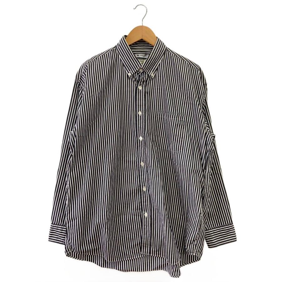 Thomas Mason◇長袖シャツ/S/コットン/BLK/ストライプ/GL28291