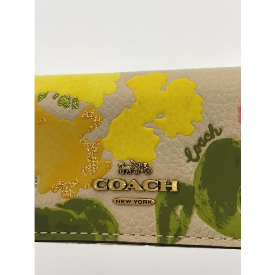 COACH◇キーケース/レザー/六連/花柄/レディース// : セカンド