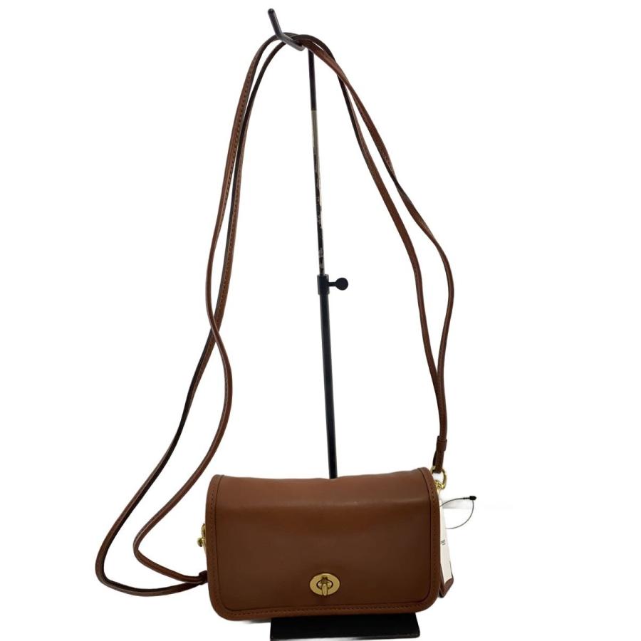 【美品】オールドコーチ 17994 ターンロック ショルダーバッグ レザー 茶 COACH◇オールドコーチターンロックショルダーバッグ/レザー/BRW/17994